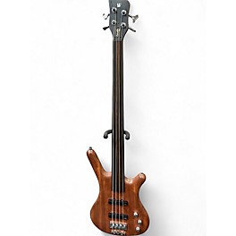 Used Warwick Pro Series Standard Corvette 4 String Fretless Natural Electric Bass Guitar
