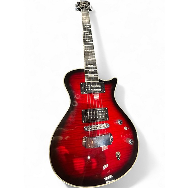 Used Hagstrom Ultra Swede Crimson Red Burst Solid Body Electric Guitar