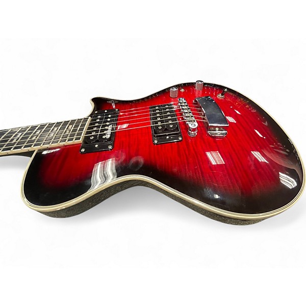 Used Hagstrom Ultra Swede Crimson Red Burst Solid Body Electric Guitar