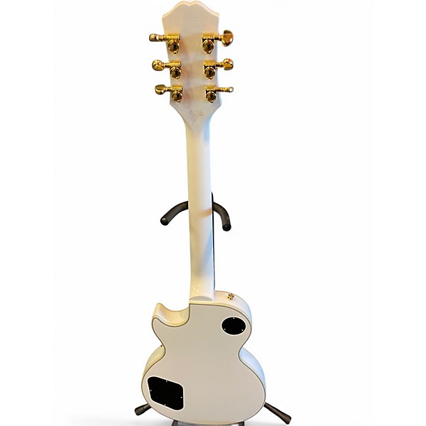 Used Epiphone Les Paul Custom Alpine White Solid Body Electric Guitar