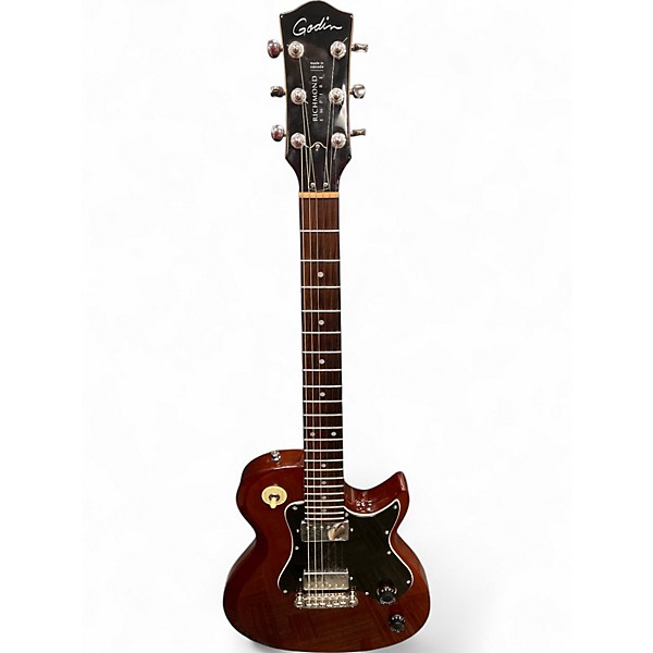 Used Godin RICHMOND EMPIRE Brown Solid Body Electric Guitar