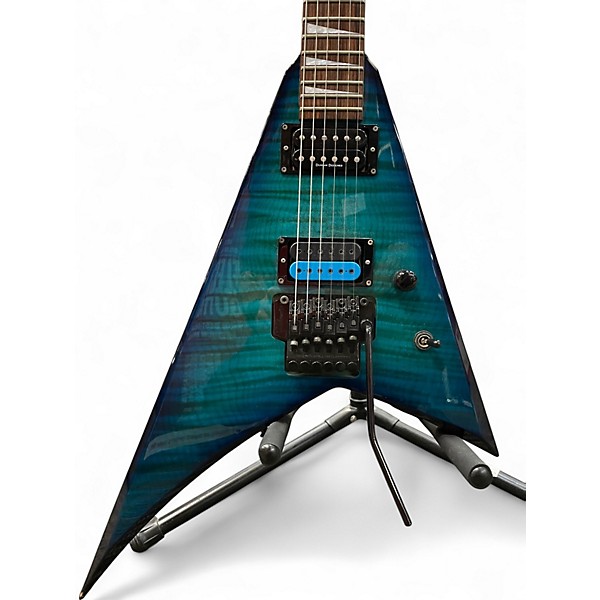 Used Jackson Professional Series RR Trans Blue Solid Body Electric Guitar
