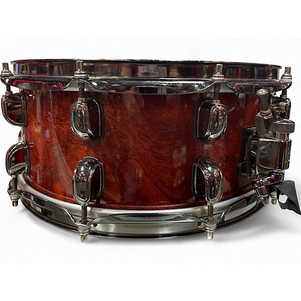 Used TAMA 6.5X14 SLP BUBINGA NATURAL QUILTED BUBINGA  Drum