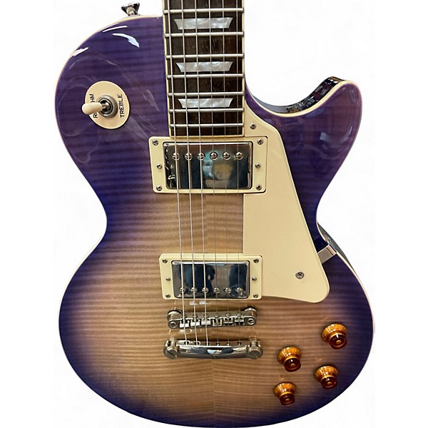 Used Epiphone Les Paul Standard Plus Pro TRANSLUCENT BLUE Solid Body Electric Guitar