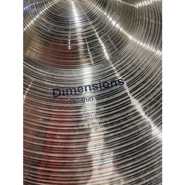 Used Paiste 16in DIMENSIONS Cymbal