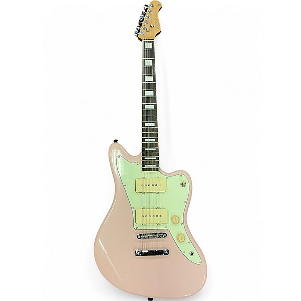 Used Harley Benton JA60 Pink Solid Body Electric Guitar