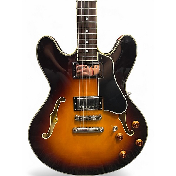 Used Eastman T386SB Sunburst Hollow Body Electric Guitar