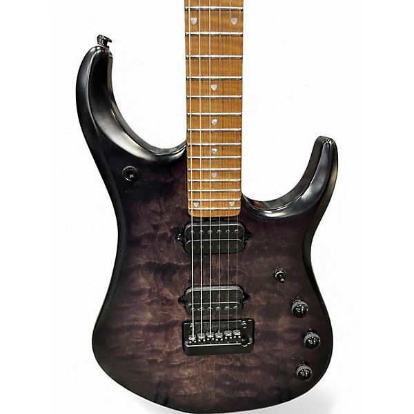 Used Ernie Ball Music Man JP15 John Petrucci Signature TRANSPARENT BLACK Solid Body Electric Guitar