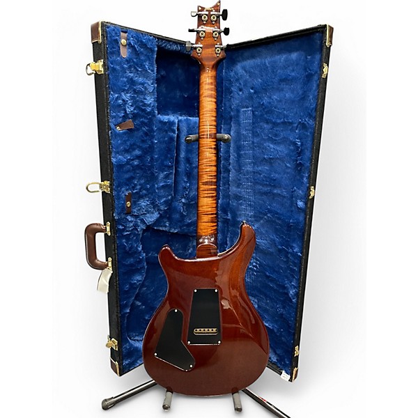 Used 2024 PRS Wood library Custom 24 Semi-Hollow 10 top copperhead burst Hollow Body Electric Guitar