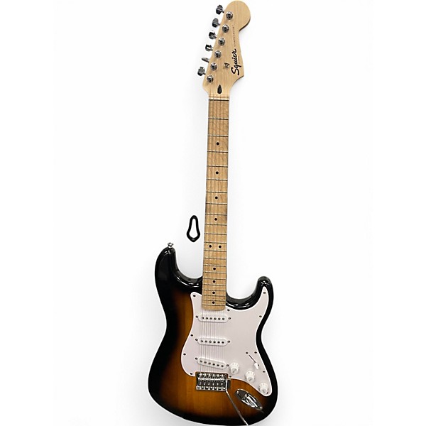 Used Squier Standard Stratocaster 2 Tone Sunburst Solid Body Electric Guitar