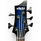 Used Schecter Guitar Research OMEN ELITE-5 Blue Electric Bass Guitar