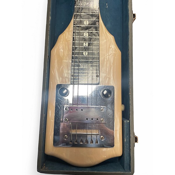 Vintage 1950s Oahu PEARLOID LAP STEEL SILVER ONYX Lap Steel