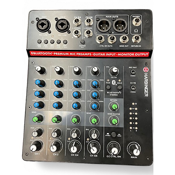 Used Harbinger LV8 Unpowered Mixer