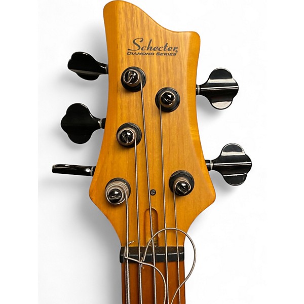 Used Schecter Guitar Research session  Natural Electric Bass Guitar