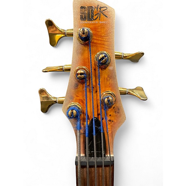 Used Ibanez SR405 5 String Mars Gold Electric Bass Guitar