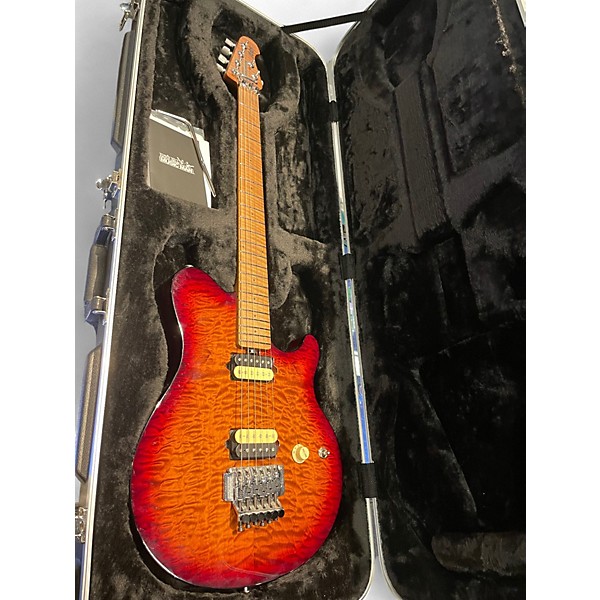 Used Ernie Ball Music Man Axis ROASTED AMBER QUILT Solid Body Electric Guitar
