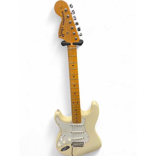 Vintage 1997 Fender Artist Series Hendrix Strat Olympic White Solid Body Electric Guitar