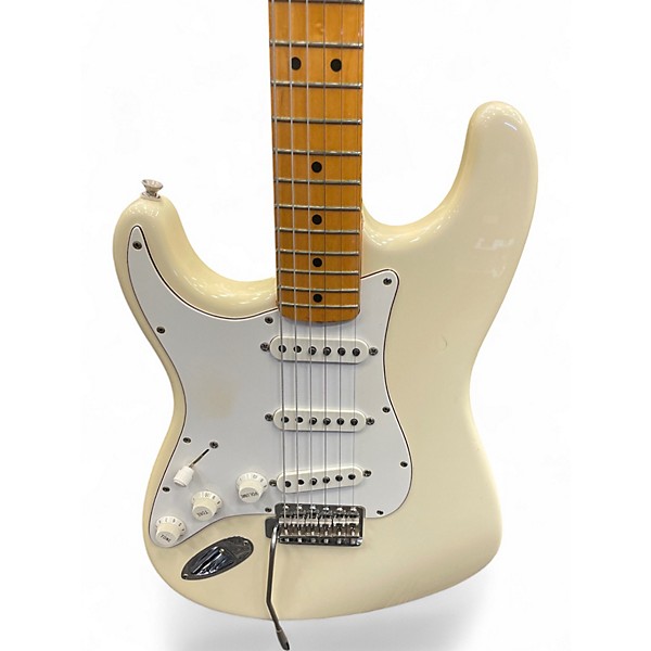 Vintage 1997 Fender Artist Series Hendrix Strat Olympic White Solid Body Electric Guitar