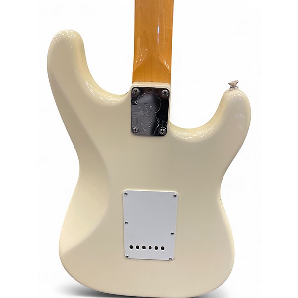 Vintage 1997 Fender Artist Series Hendrix Strat Olympic White Solid Body Electric Guitar