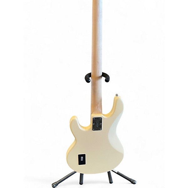 Used Sterling by Music Man Sub 4 Vintage White Electric Bass Guitar