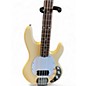 Used Sterling by Music Man Sub 4 Vintage White Electric Bass Guitar