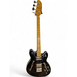 Used Fender Modern Player Starcaster Bass Black Electric Bass Guitar