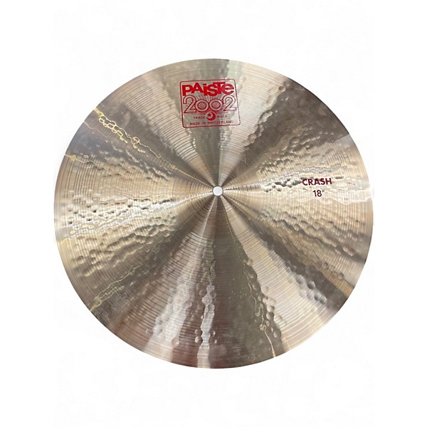 Used Paiste 18in 2002 Crash Cymbal