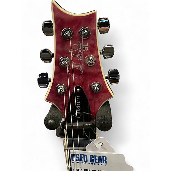 Used PRS SE Custom 24 Purple Solid Body Electric Guitar