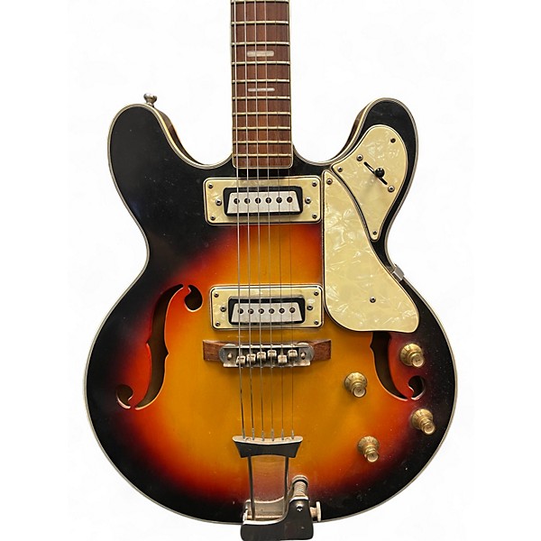 Used Bruno Maxitone Vintage Sunburst Hollow Body Electric Guitar