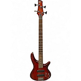 Used Ibanez SR400QM Amber BURST Electric Bass Guitar