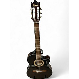 Used Ibanez GA35TCE Dark Violin Burst Classical Acoustic Electric Guitar