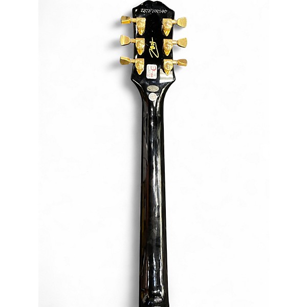 Used Epiphone Matt Heafy Les Paul Custom Left Handed Black Electric Guitar