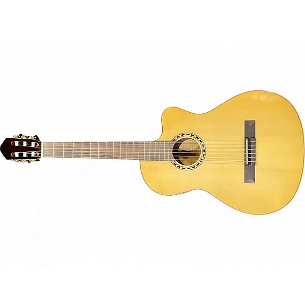 Used Lucero LFN200SCE Natural Classical Acoustic Electric Guitar,Specials : American Fashion Style Bags On Sale