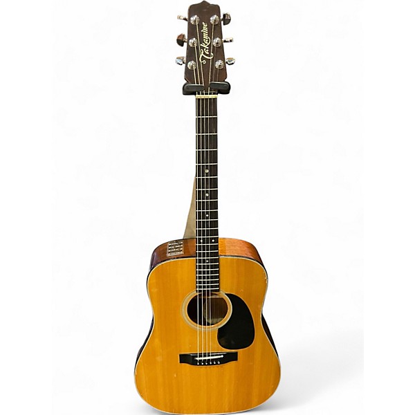Used Takamine EF-340S Natural Acoustic Electric Guitar