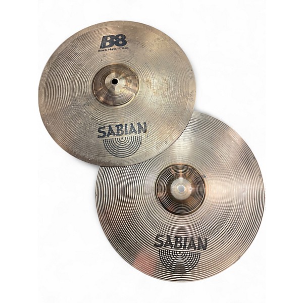Used SABIAN 14in B8 ROCK HATS Cymbal