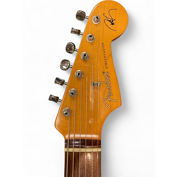 Used Fender Artist Series Robert Cray Stratocaster Blue Solid Body Electric Guitar