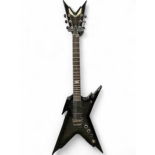 Used Dean RAZORBACK CUSTOM Trans Brazillian Solid Body Electric Guitar