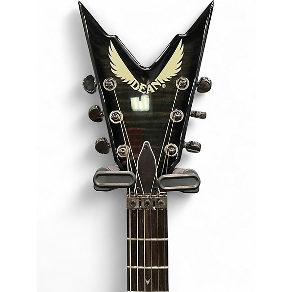 Used Dean RAZORBACK CUSTOM Trans Brazillian Solid Body Electric Guitar