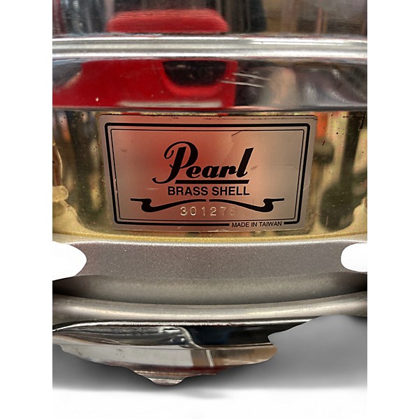 Used Pearl 14X5 Free Floating Snare brass Drum