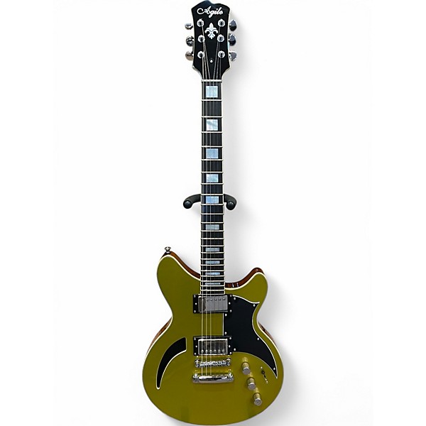 Used Agile CUSTOM HARM Gold Hollow Body Electric Guitar