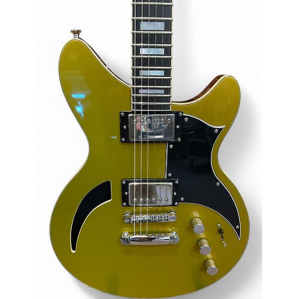 Used Agile CUSTOM HARM Gold Hollow Body Electric Guitar