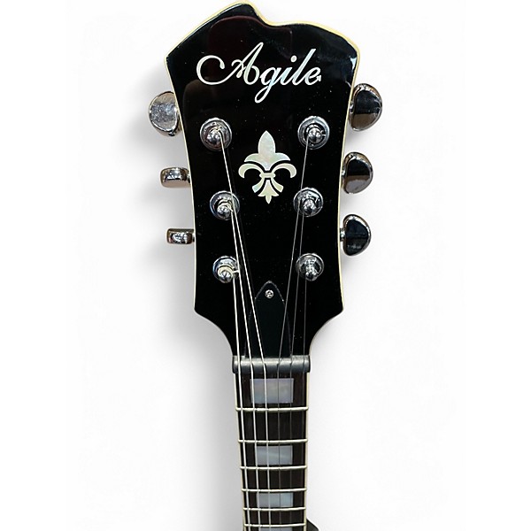 Used Agile CUSTOM HARM Gold Hollow Body Electric Guitar