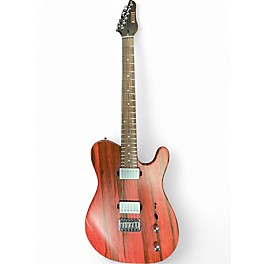 Used Kiesel Solo 6 Translucent Pink Solid Body Electric Guitar