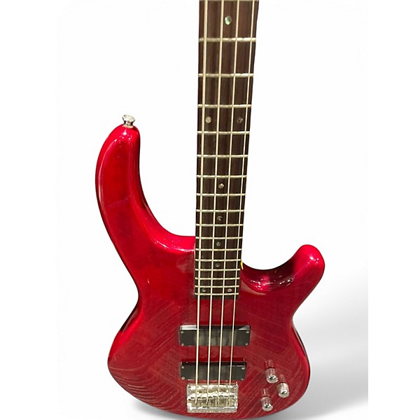Used Dean Edge 1 4 String Dakota Red Electric Bass Guitar