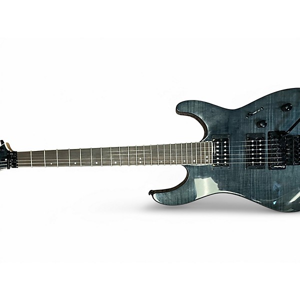 Used ESP M-200FM Trans Black Solid Body Electric Guitar