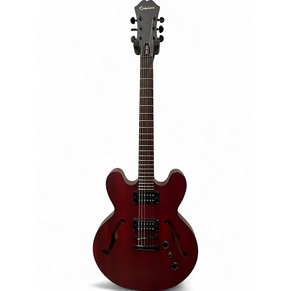 Used Epiphone Dot Studio Satin Red Hollow Body Electric Guitar,Specials : American Fashion Style Bags On Sale