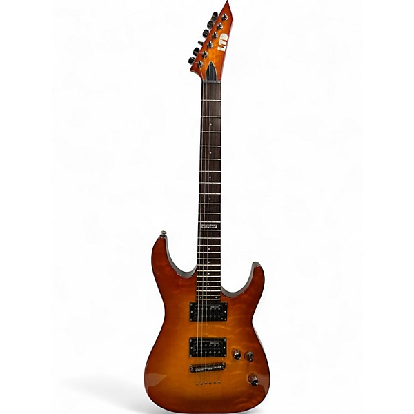 Used ESP MH100QMNT 2 Color Sunburst Solid Body Electric Guitar