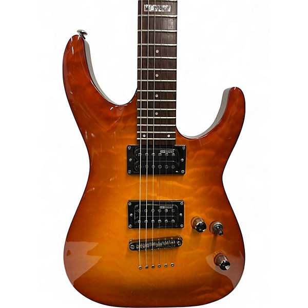 Used ESP MH100QMNT 2 Color Sunburst Solid Body Electric Guitar