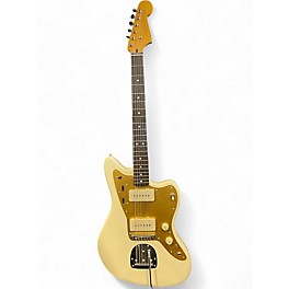 Used 2021 Squier Jazzmaster Cream Solid Body Electric Guitar