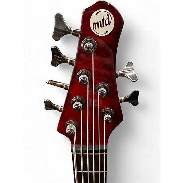 Used MTD Kingston Z 6 Cherry Electric Bass Guitar